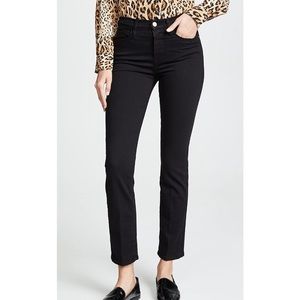 Frame Le High Straight Jeans (Black)